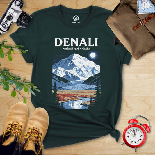 Hike Tee T-Shirt Forest / S Denali Alaska Vintage Shirt