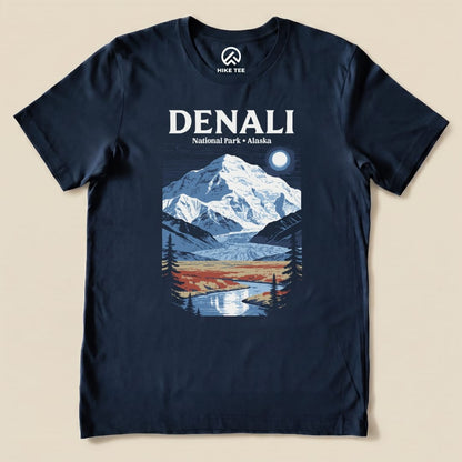 Hike Tee T-Shirt Navy / S Denali Alaska Vintage Shirt