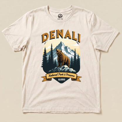 Hike Tee T-Shirt Natural / S Denali Grizzly Bear Shirt