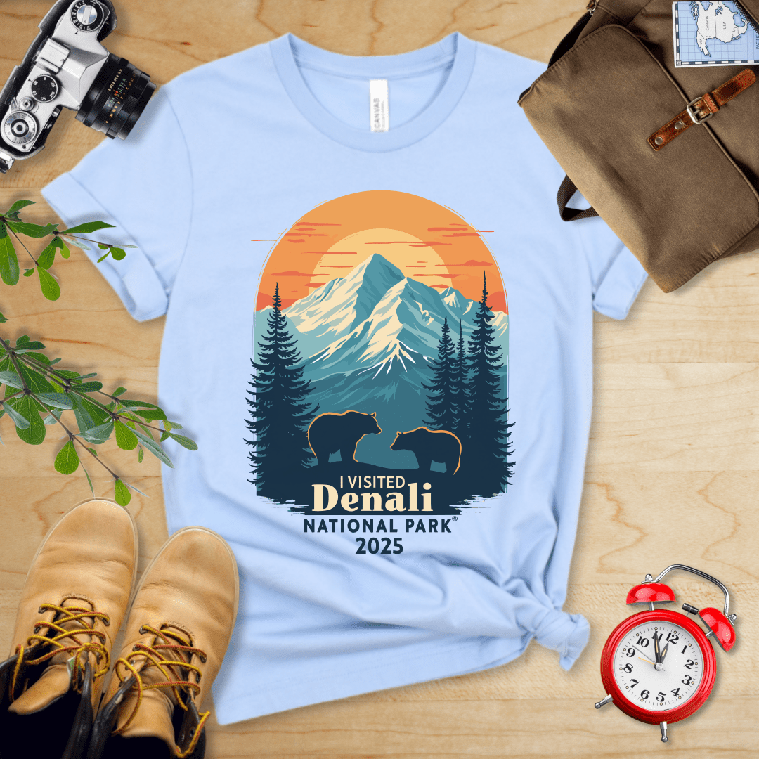 AnywherePOD Baby Blue / S Denali National Park Shirt + Personalization