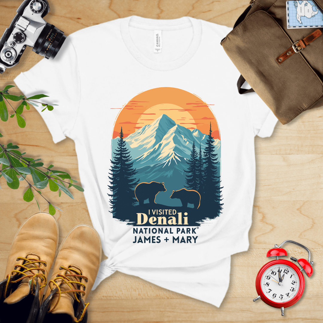 AnywherePOD White / S Denali National Park Shirt + Personalization