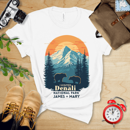 AnywherePOD White / S Denali National Park Shirt + Personalization