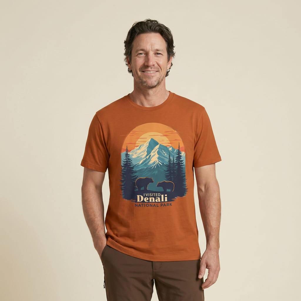 Hike Tee T-Shirt Denali National Park Shirt