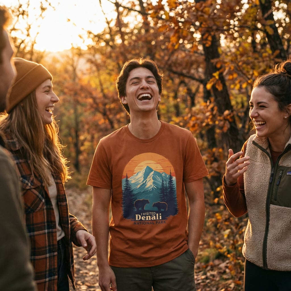 Hike Tee T-Shirt Denali National Park Shirt