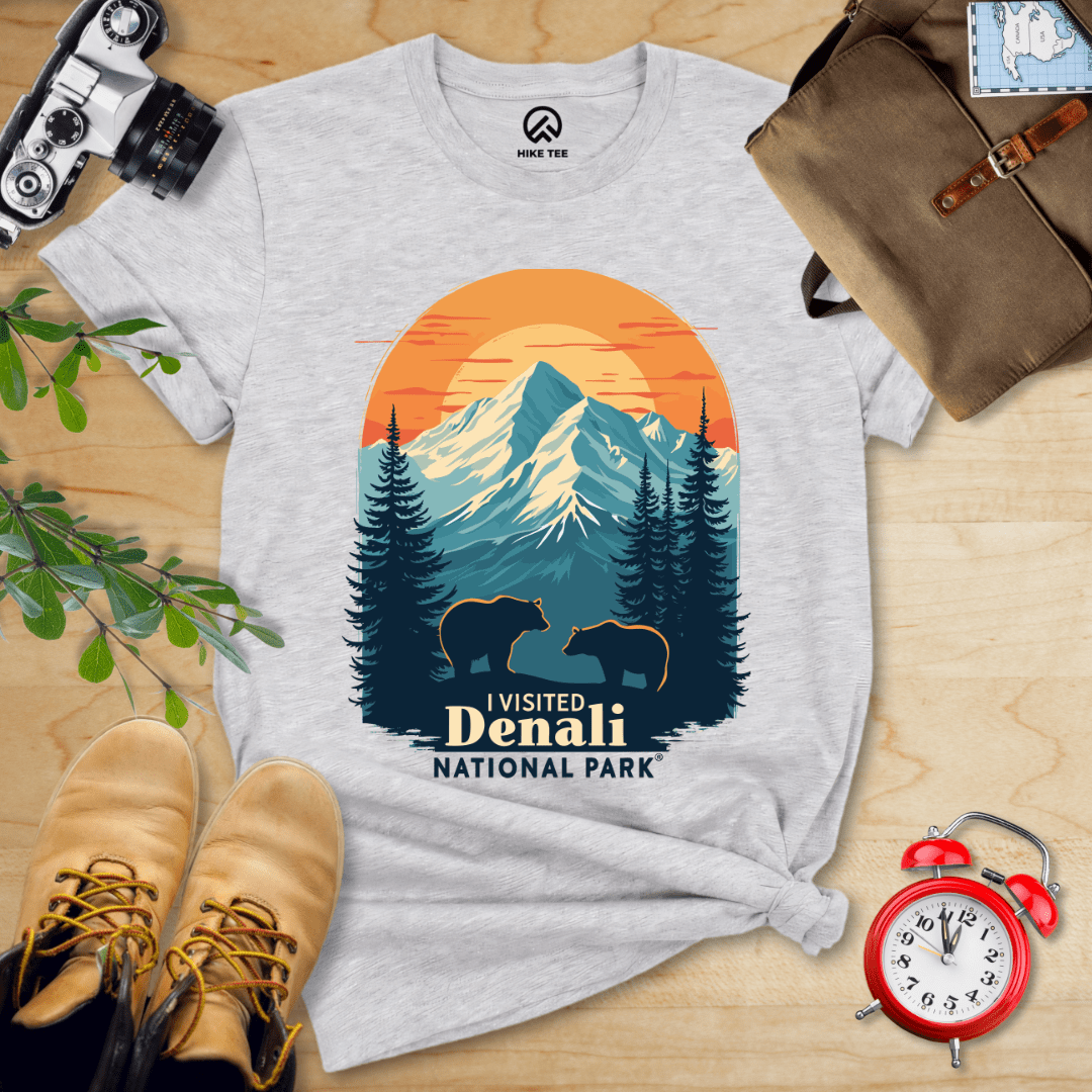 Hike Tee T-Shirt Athletic Heather / S Denali National Park Shirt