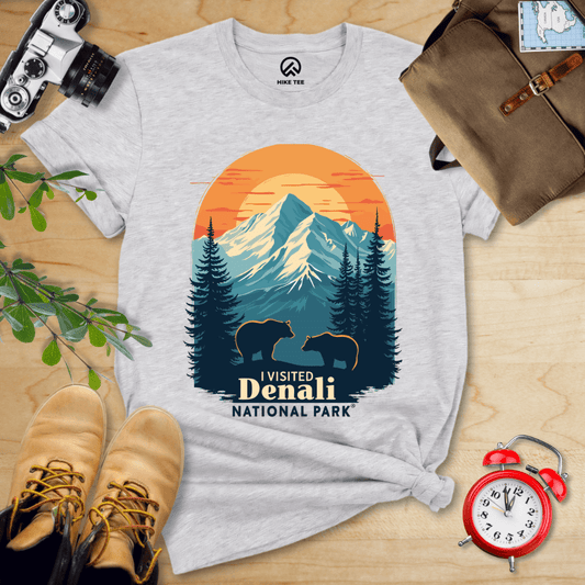 Hike Tee T-Shirt Athletic Heather / S Denali National Park Shirt