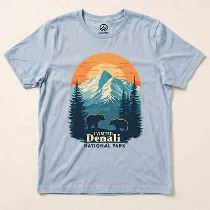 Hike Tee T-Shirt Baby Blue / S Denali National Park Shirt