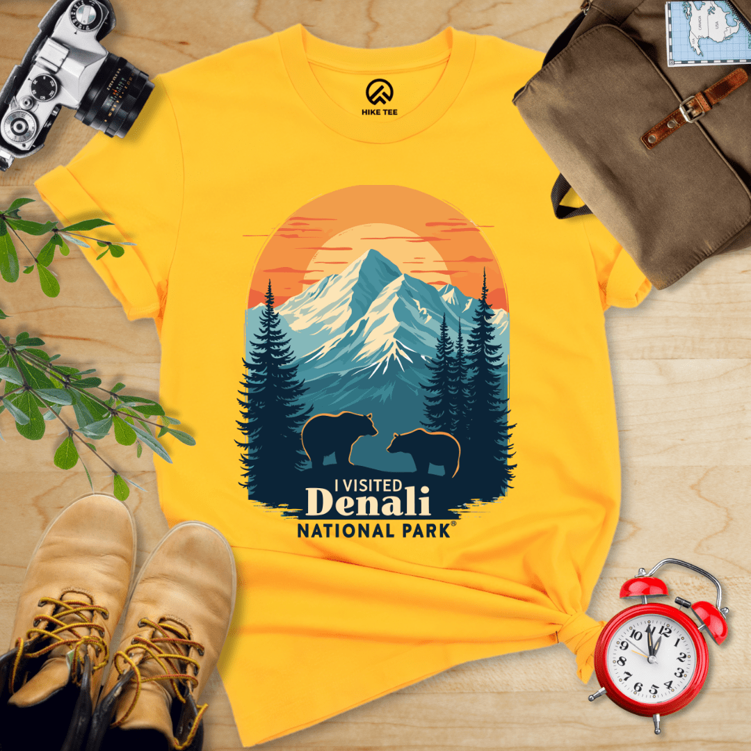 Hike Tee T-Shirt Gold / S Denali National Park Shirt