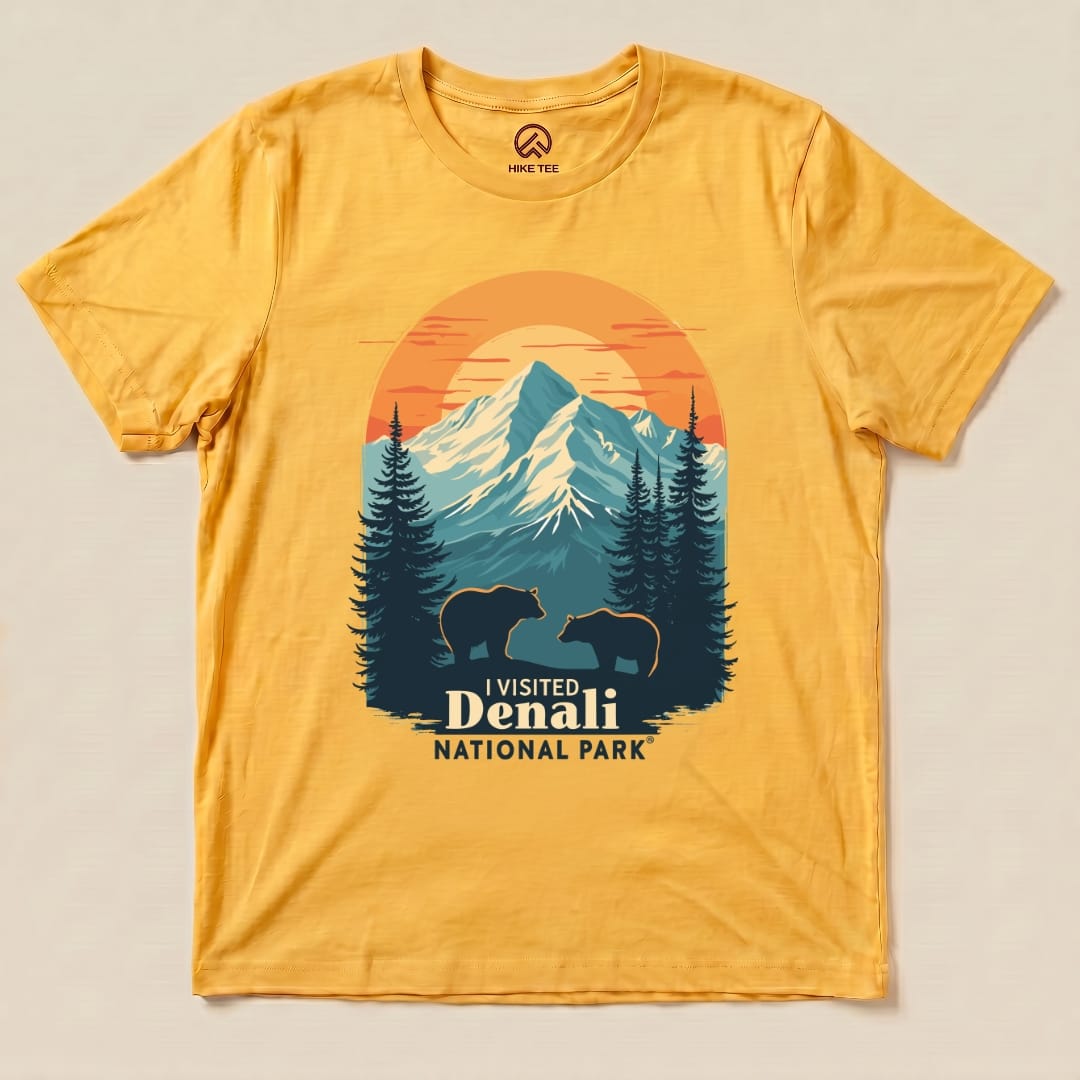 Hike Tee T-Shirt Gold / S Denali National Park Shirt