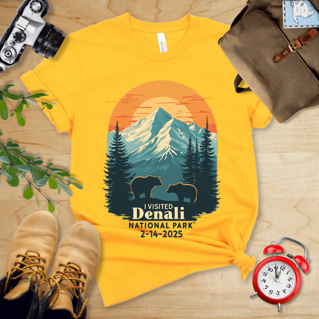 Hike Tee T-Shirt Gold / S Denali National Park Shirt