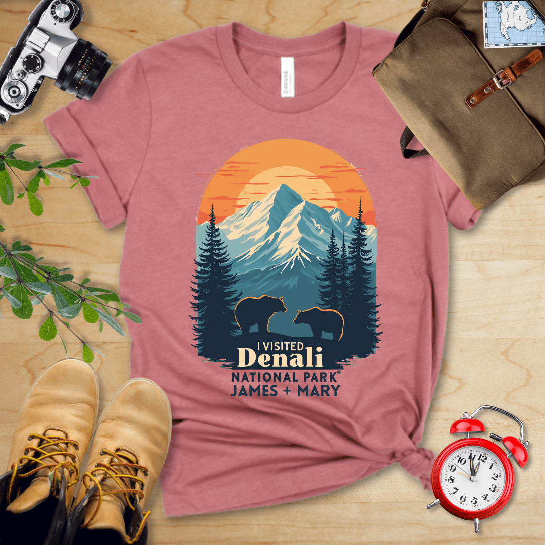 Hike Tee T-Shirt Heather Mauve / S Denali National Park Shirt