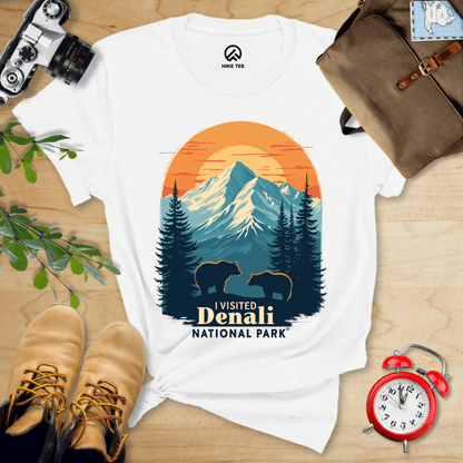 Hike Tee T-Shirt White / S Denali National Park Shirt