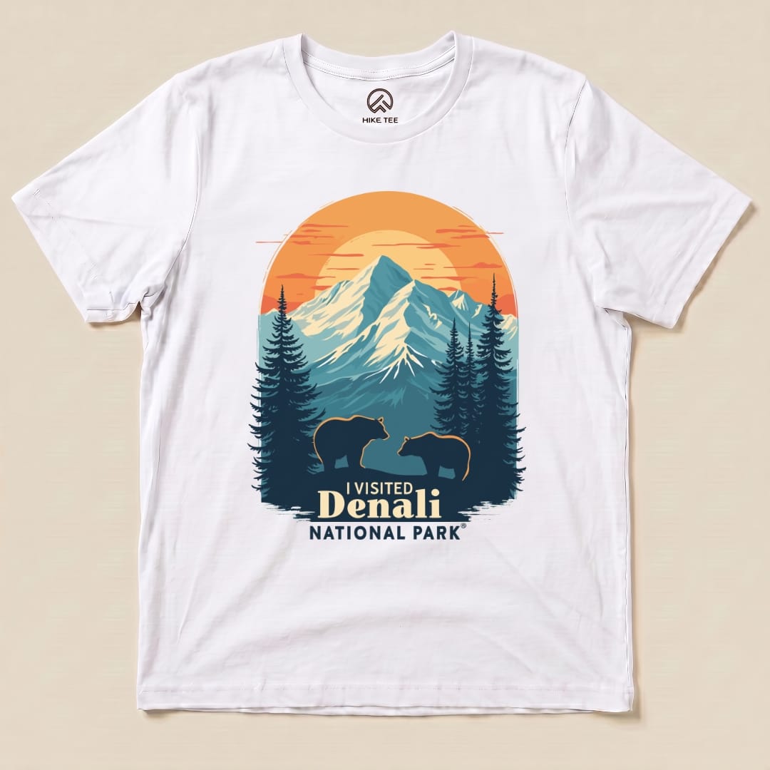 Hike Tee T-Shirt White / S Denali National Park Shirt