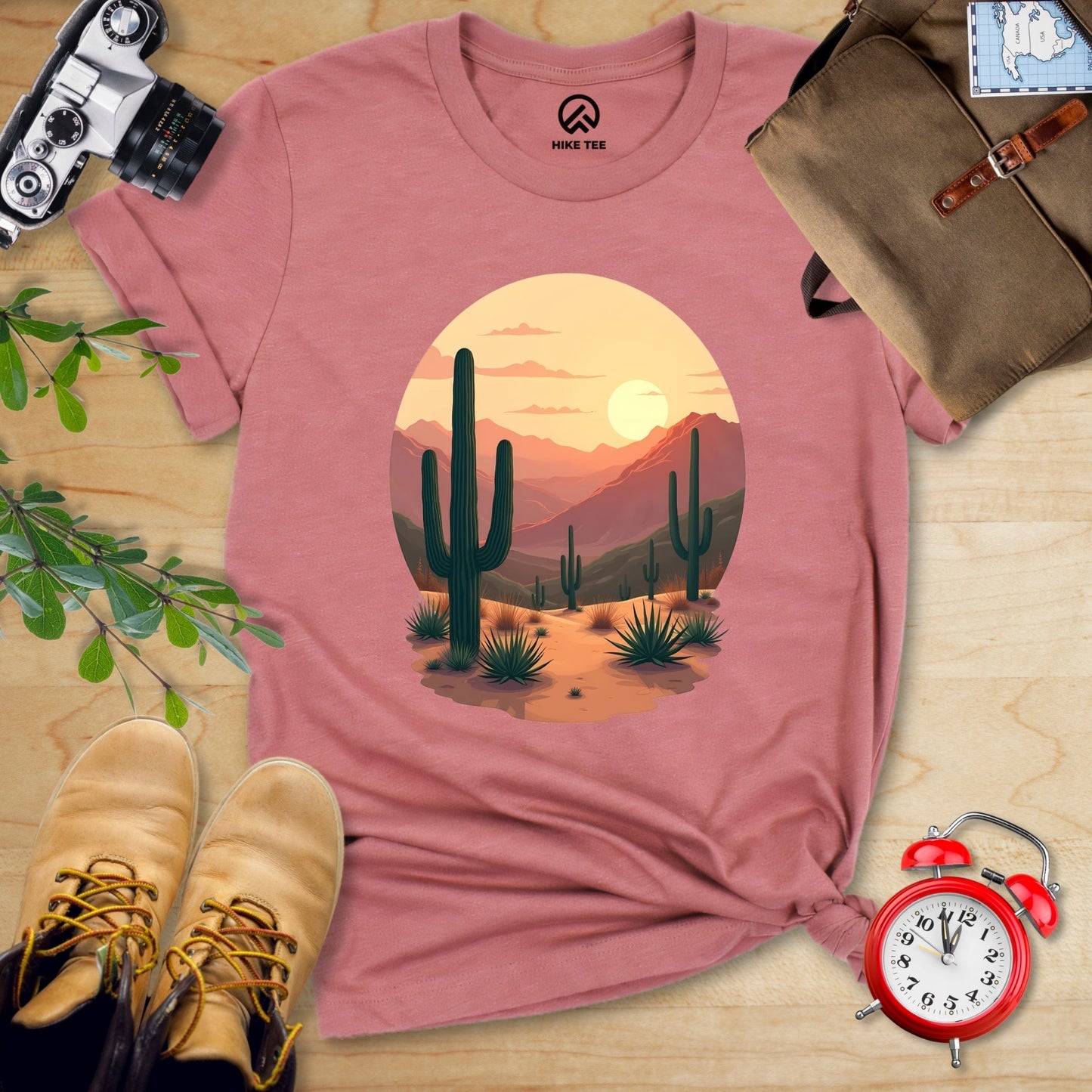 Hike Tee T-Shirt Heather Mauve / S Desert Shirt