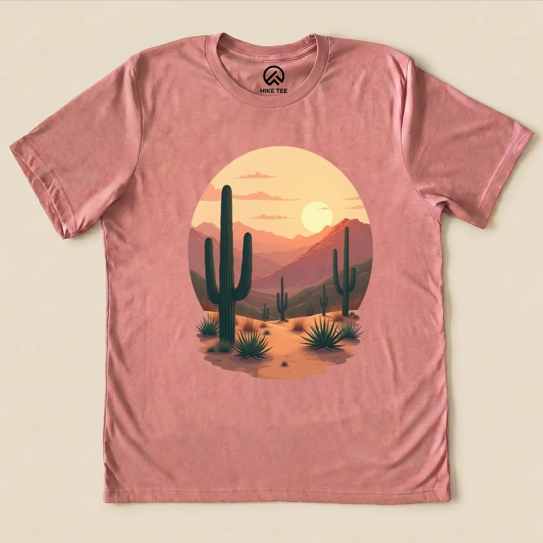 Hike Tee T-Shirt Heather Mauve / S Desert Shirt