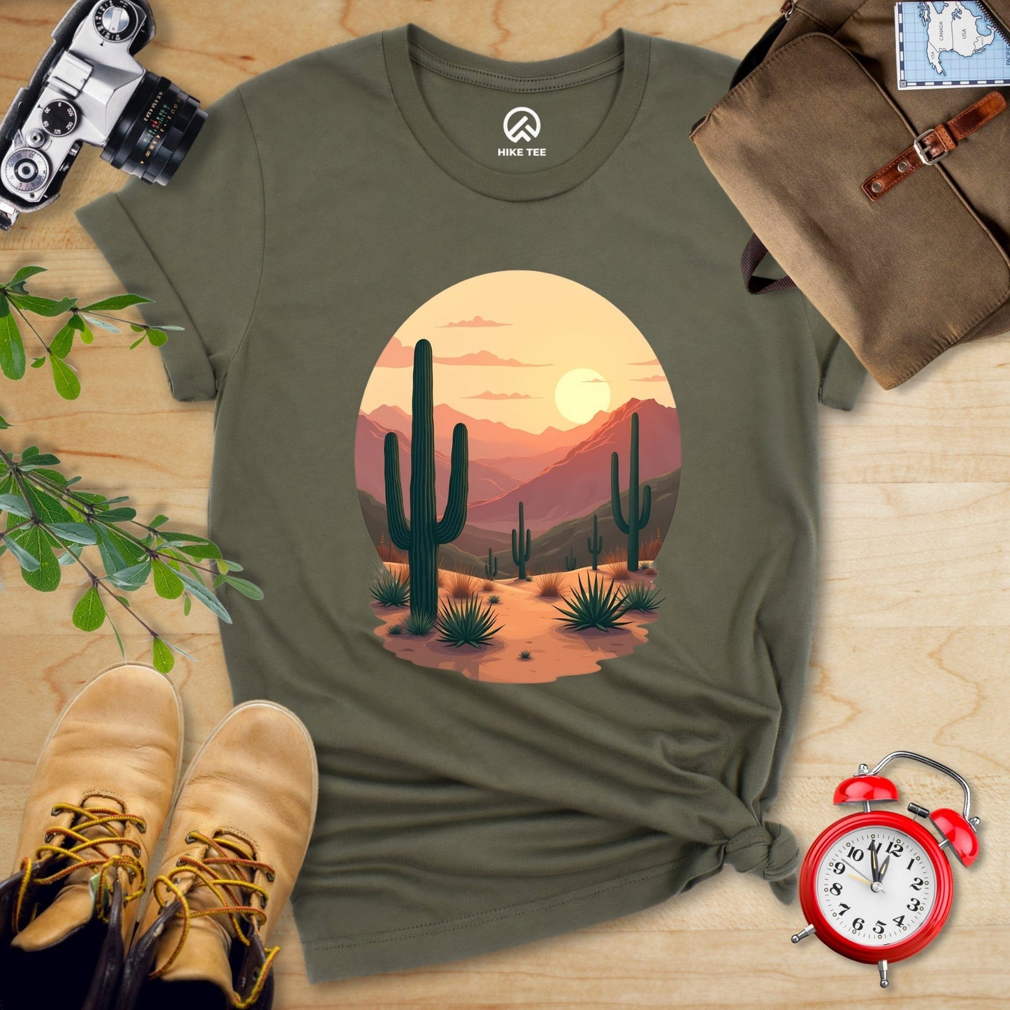 Hike Tee T-Shirt Military Green / S Desert Shirt