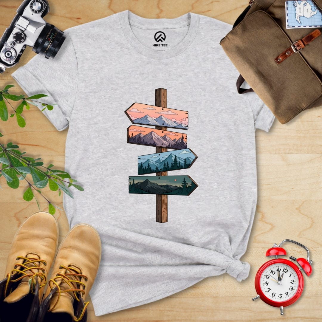 Hike Tee T-Shirt Athletic Heather / S Direction Adventure Shirt