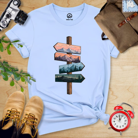Hike Tee T-Shirt Baby Blue / S Direction Adventure Shirt