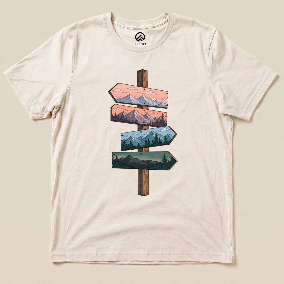 Direction Adventure Shirt Hike Tee T-Shirt Natural / S