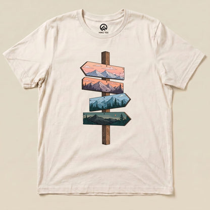 Direction Adventure Shirt Hike Tee T-Shirt Natural / S