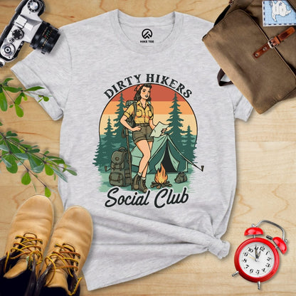 Hike Tee T-Shirt Athletic Heather / S Dirty Hikers Shirt