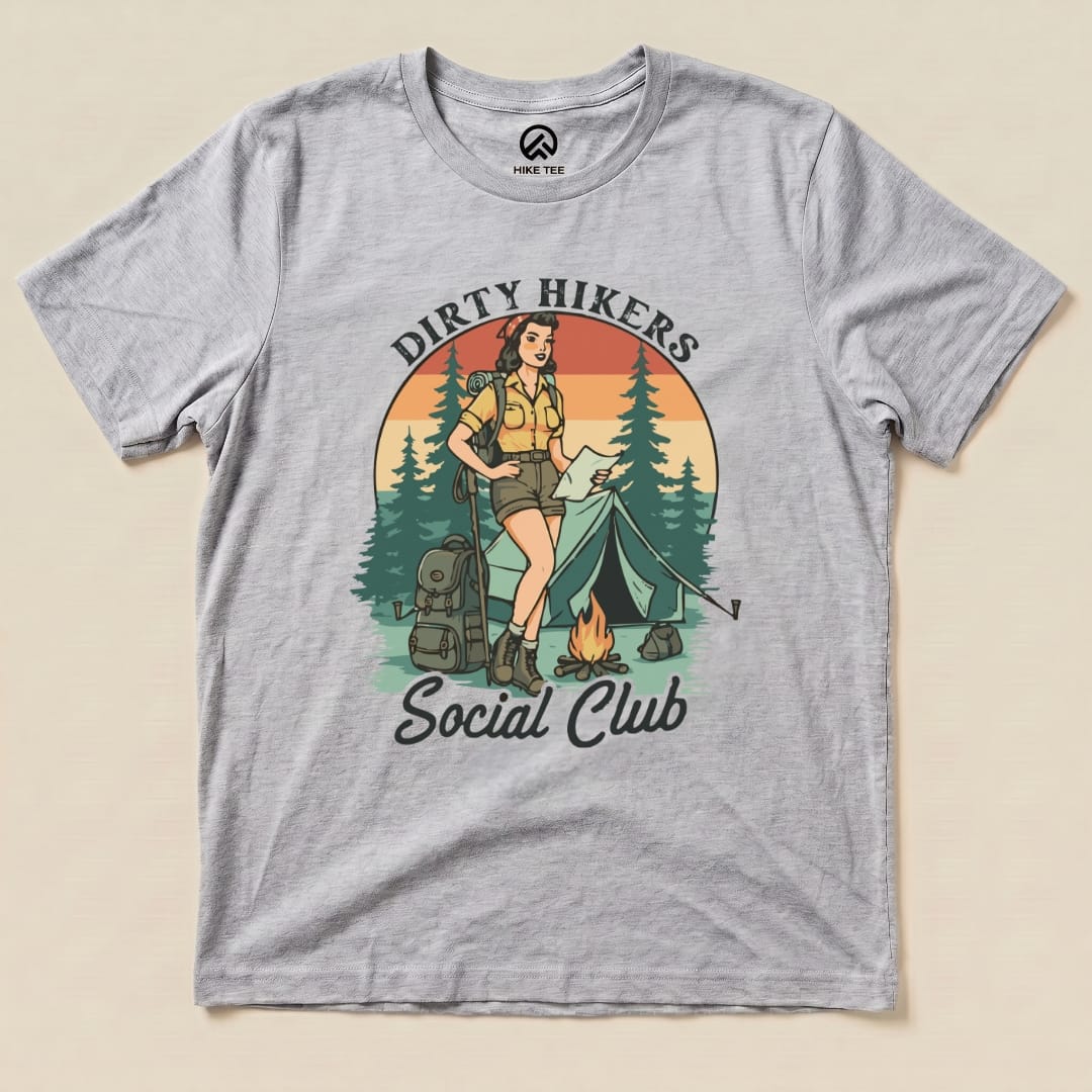 Dirty Hikers Shirt Printify T-Shirt Athletic Heather / S
