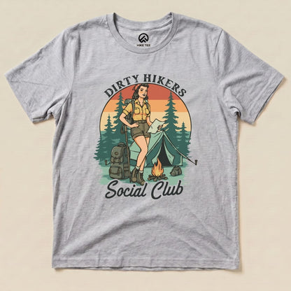Dirty Hikers Shirt Printify T-Shirt Athletic Heather / S