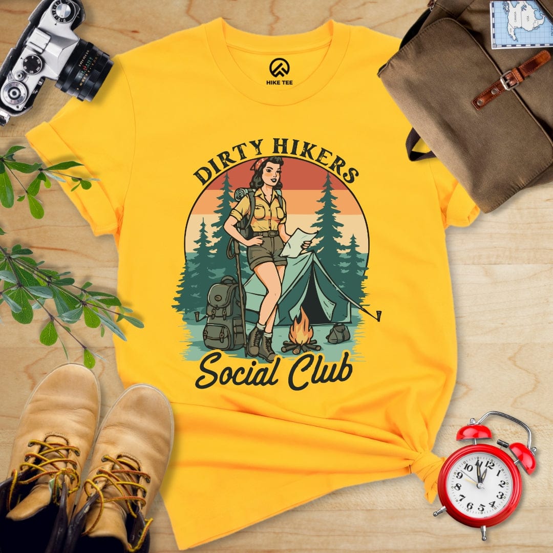 Hike Tee T-Shirt Gold / S Dirty Hikers Shirt