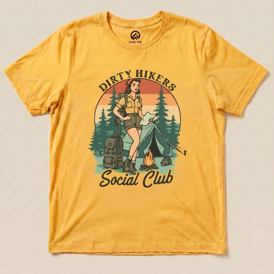 Dirty Hikers Shirt Printify T-Shirt Gold / S