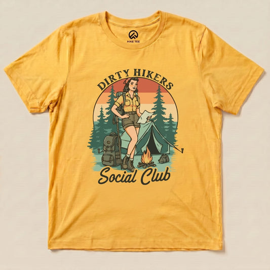 Dirty Hikers Shirt Printify T-Shirt Gold / S
