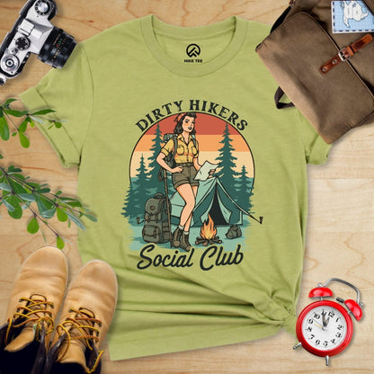 Hike Tee T-Shirt Heather Green / S Dirty Hikers Shirt