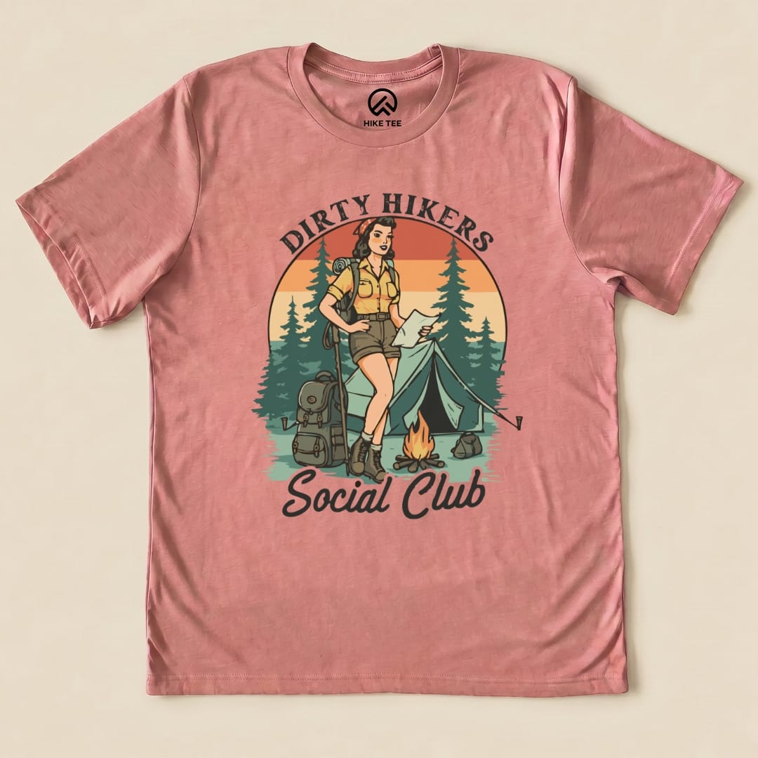 Dirty Hikers Shirt Printify T-Shirt Heather Mauve / S