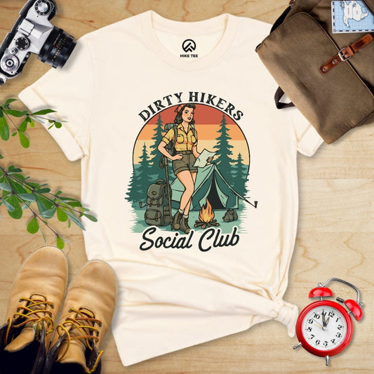 Hike Tee T-Shirt Natural / S Dirty Hikers Shirt
