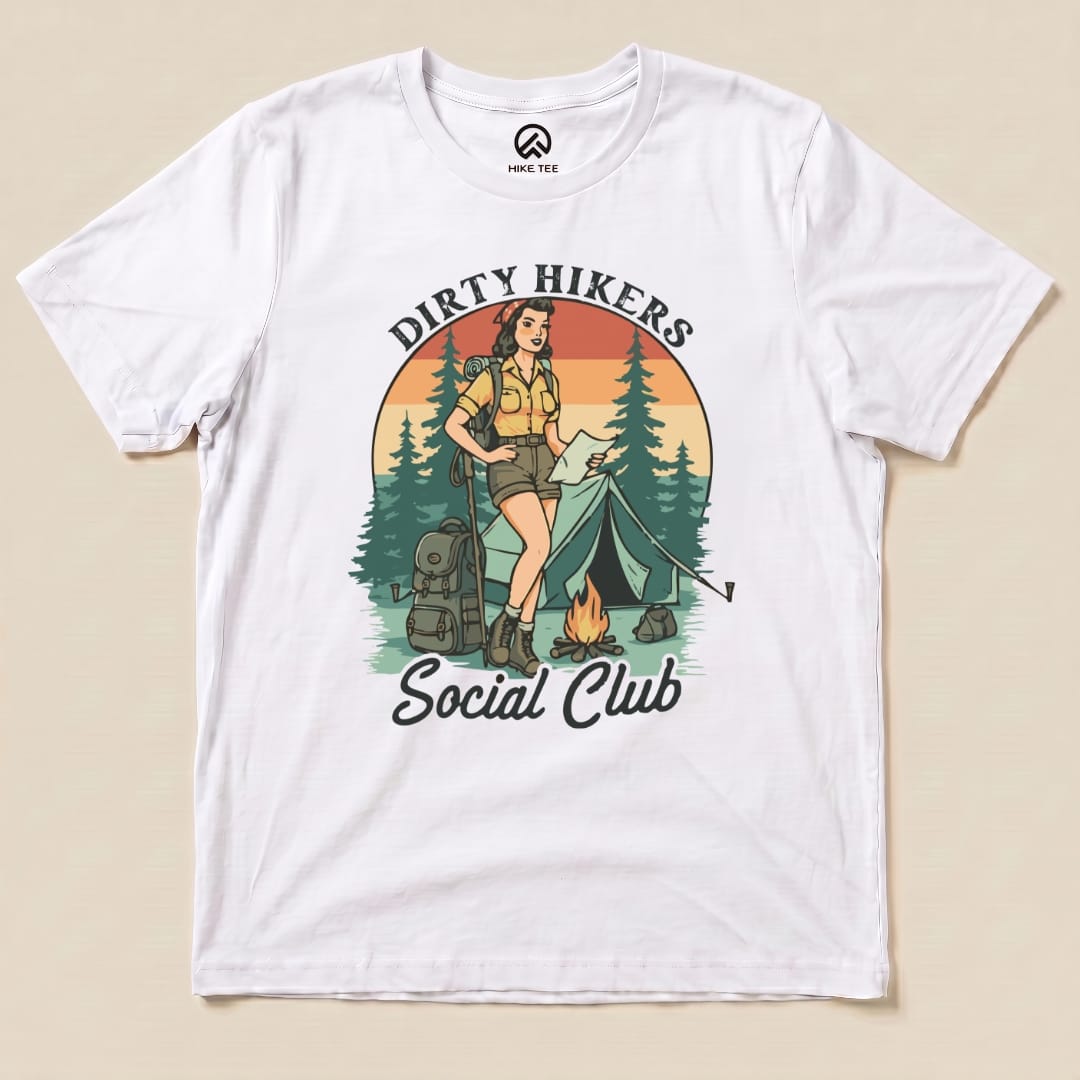 Dirty Hikers Shirt Printify T-Shirt White / S
