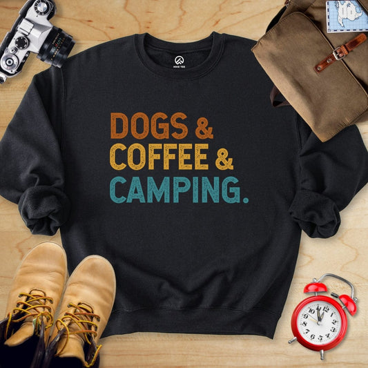 Hike Tee Sweatshirt Black / S Dog & Coffee Sweatshirt