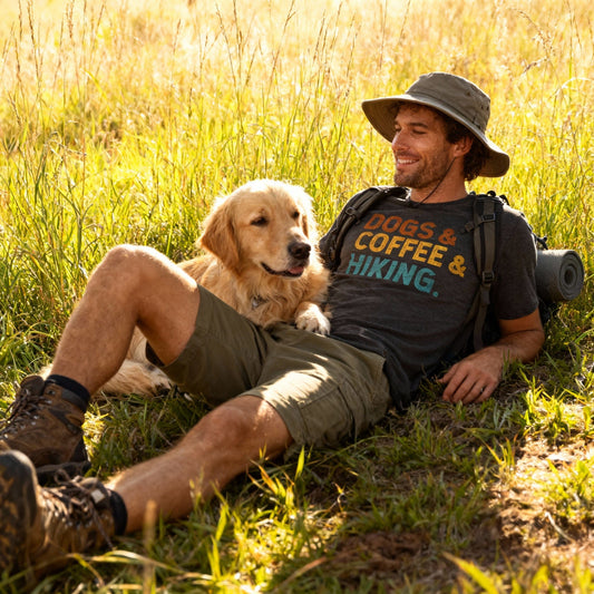 Hike Tee T-Shirt Dogs & Coffee & Hiking Shirt