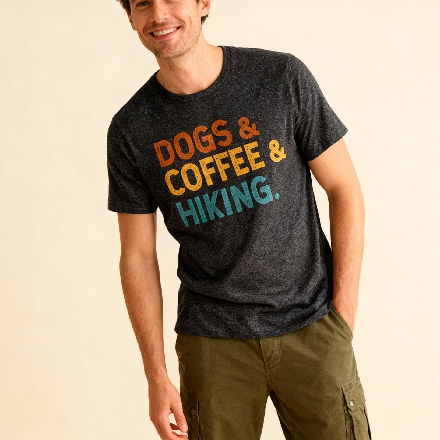 Hike Tee T-Shirt Dogs & Coffee & Hiking Shirt