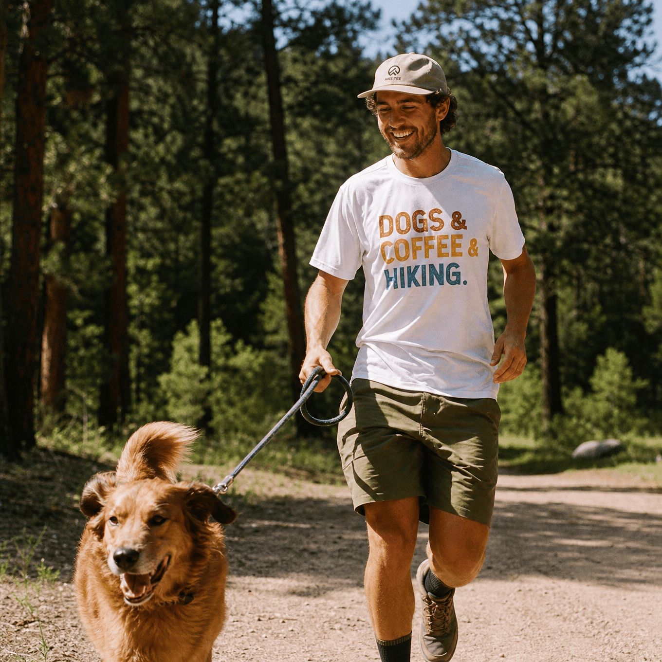 Dogs & Coffee & Hiking Shirt Hike Tee T-Shirt