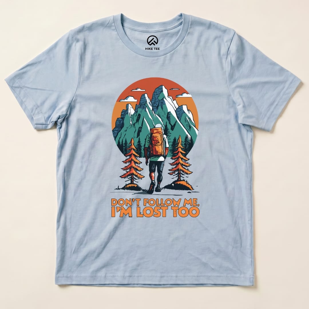 Hike Tee T-Shirt Baby Blue / S Don't Follow Me Shirt