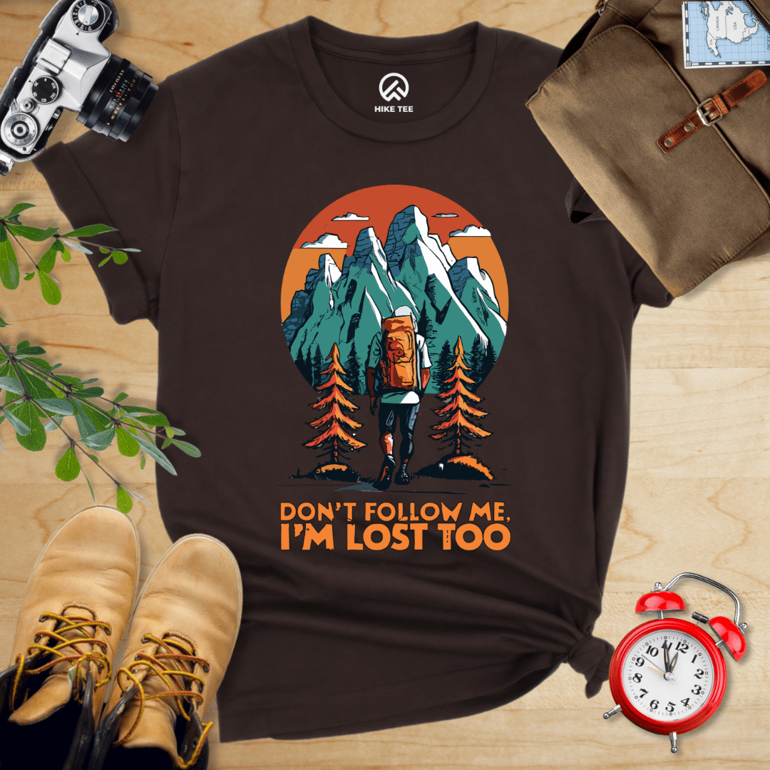 Hike Tee T-Shirt Brown / S Don't Follow Me Shirt