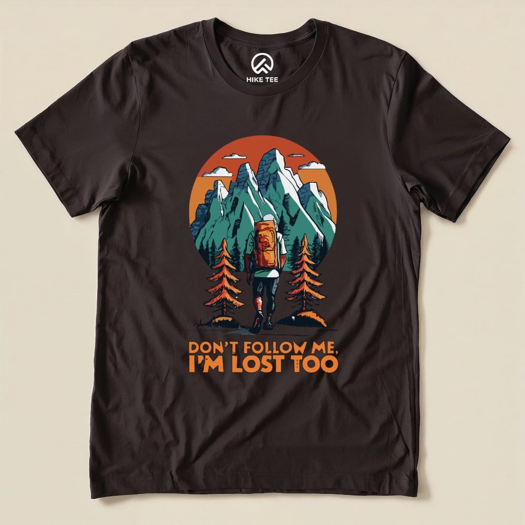 Hike Tee T-Shirt Brown / S Don't Follow Me Shirt