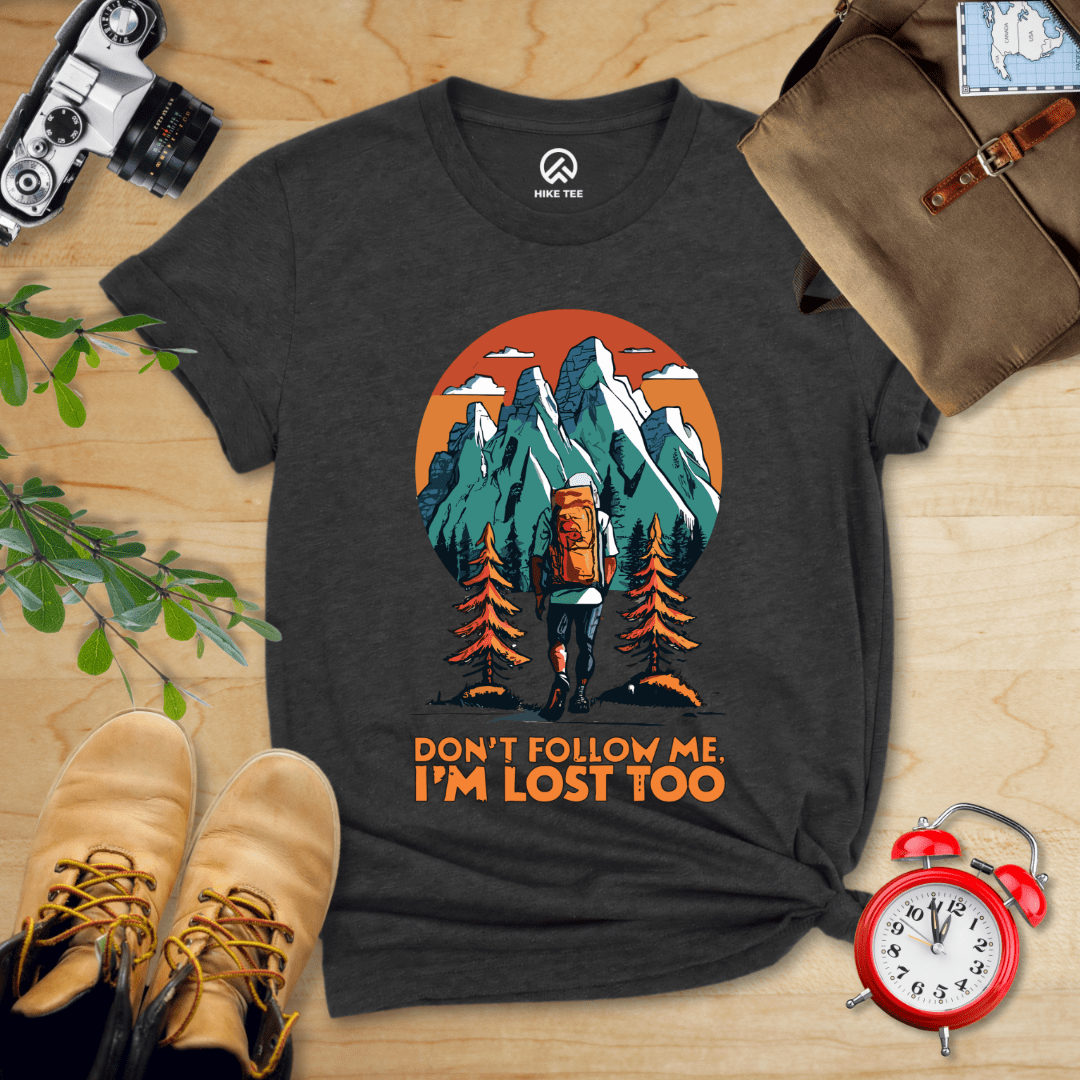 Hike Tee T-Shirt Dark Grey Heather / S Don't Follow Me Shirt