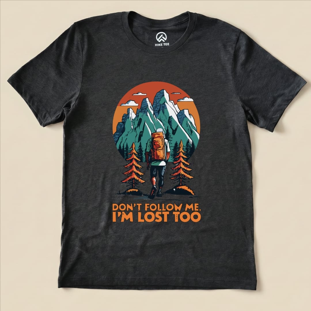 Hike Tee T-Shirt Dark Grey Heather / S Don't Follow Me Shirt