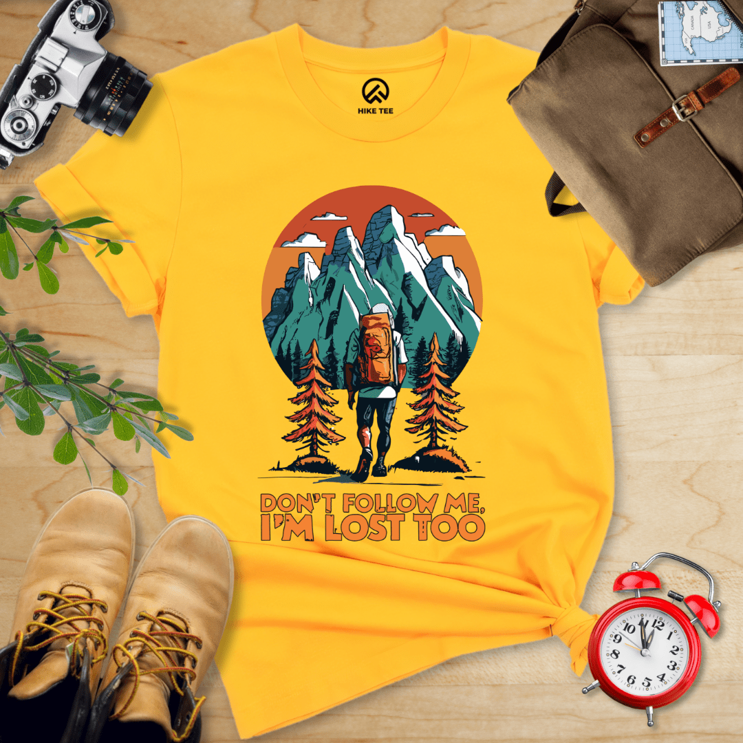 Hike Tee T-Shirt Gold / S Don't Follow Me Shirt