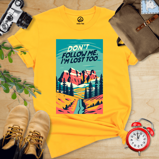 Hike Tee T-Shirt Gold / S Don't Follow Me Shirt