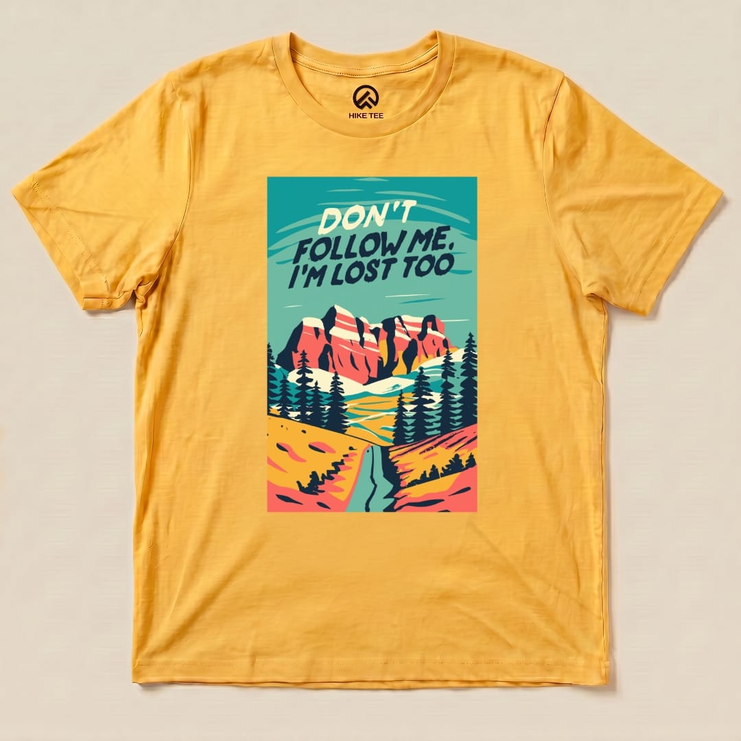 Hike Tee T-Shirt Gold / S Don't Follow Me Shirt
