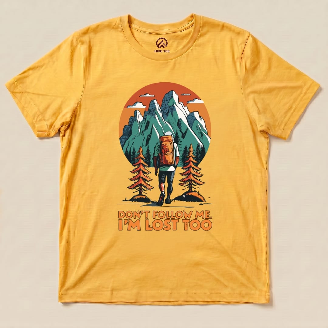Hike Tee T-Shirt Gold / S Don't Follow Me Shirt