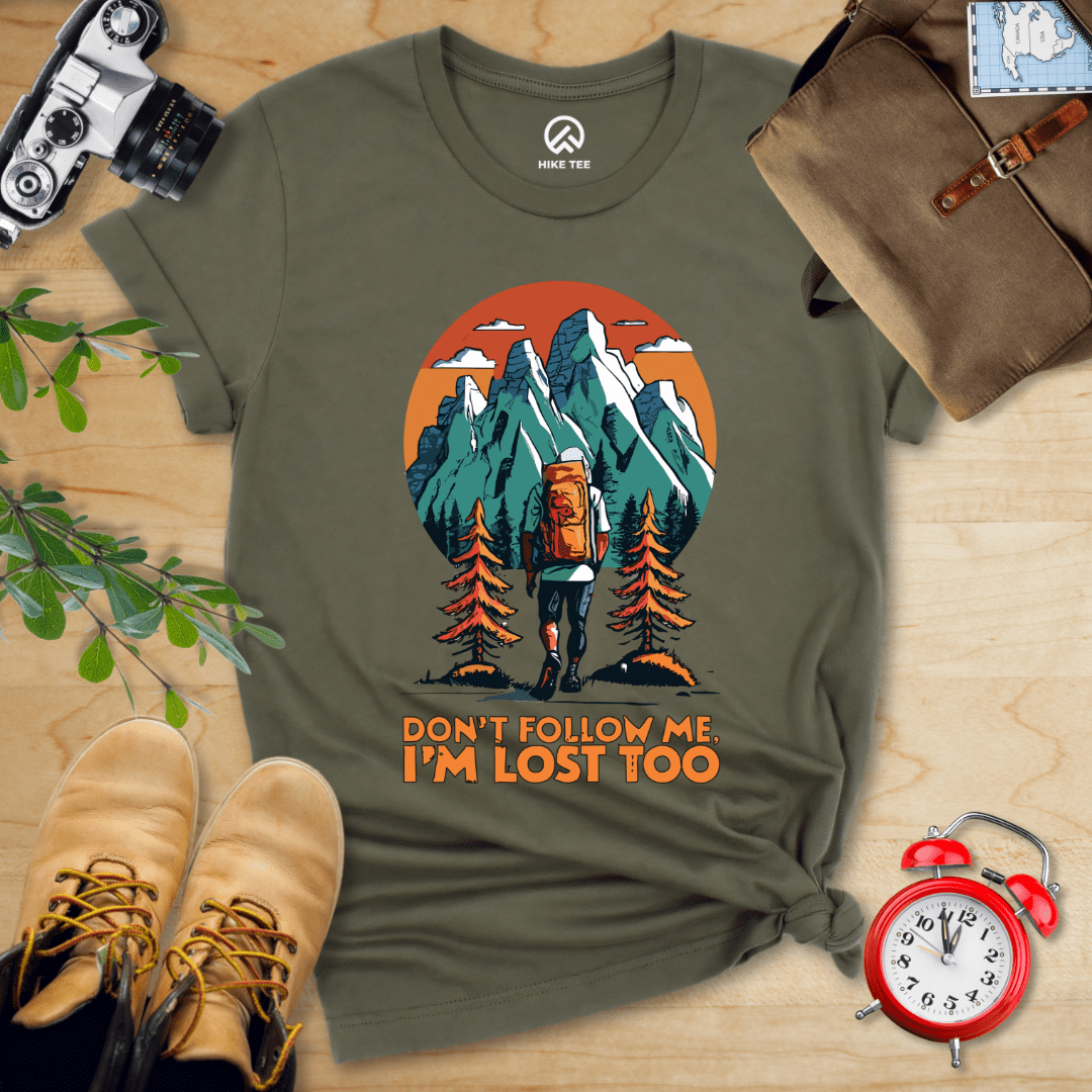 Hike Tee T-Shirt Military Green / S Don't Follow Me Shirt