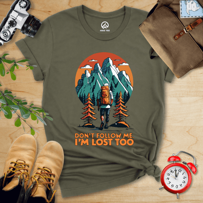 Hike Tee T-Shirt Military Green / S Don't Follow Me Shirt