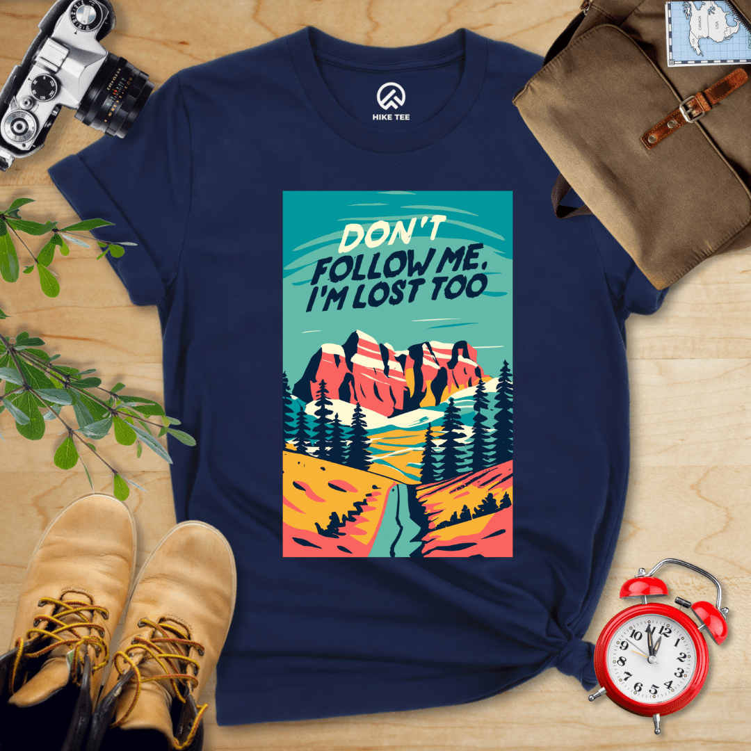 Hike Tee T-Shirt Navy / S Don't Follow Me Shirt